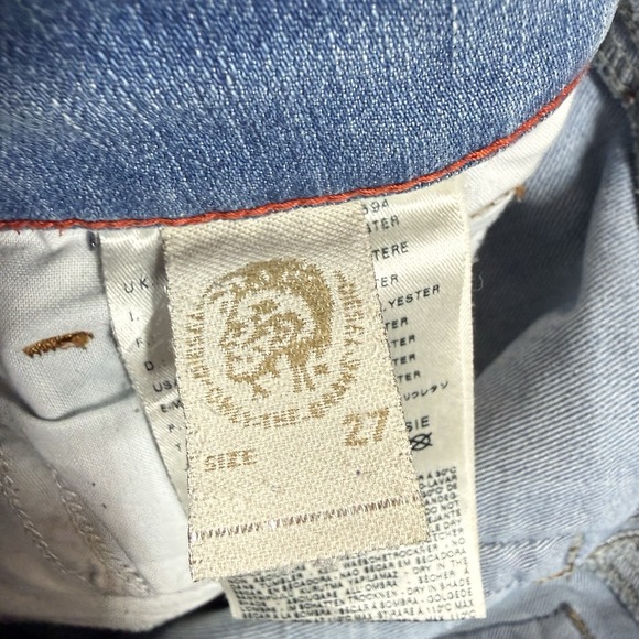 Diesel Jeans Women 27x32 Blue BOOTZEE Slim Bootcut Stretch 0802P Light Wash - Picture 7 of 10